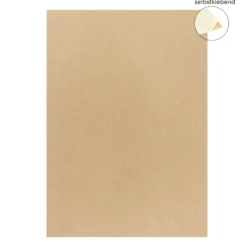 Kraftpapier, selbstklebend, DIN A4, 80g/m², bedruckbar, 50 Bogen