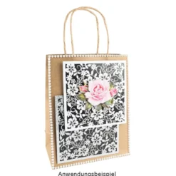 Kraftpapier-Taschen, 18cm x 23cm x 10cm, 170g/m², 16 Stück