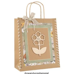 Kraftpapier-Taschen, 18cm x 23cm x 10cm, 170g/m², 16 Stück