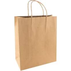 Kraftpapier-Taschen, 25,4cm x 30,5cm x 12,7cm, 170g/m², 12 Stück