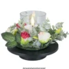Kranz mit Rosen & Eukalyptus 2, innen: Ø 7,5 cm, außen: Ø 18cm,