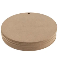 Kreativ-Platten, rund, zum Aufhängen, Ø14cm, Stärke: 2mm, 10 Stück