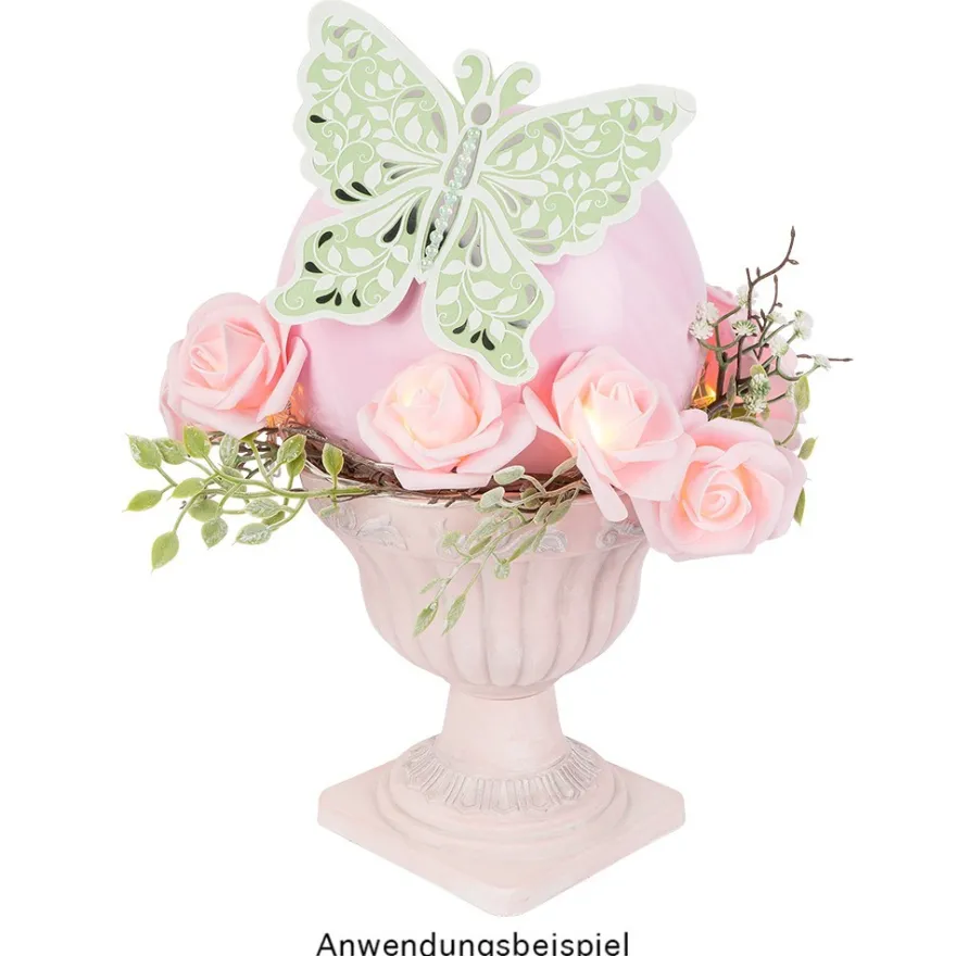 Kristallfolien-Grußkarten, Schmetterling, 13cm x 16cm, Einleger versch. Farben, Umschläge, 10 Stück