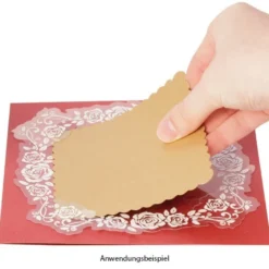 Kristall-Folie, 15x15cm, ausgestanzt, 10er Set, Design 1