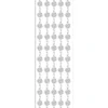 Kristallkunst, Blüten-Bordüre 2, 10cm x 30cm, selbstklebend, klar irisierend