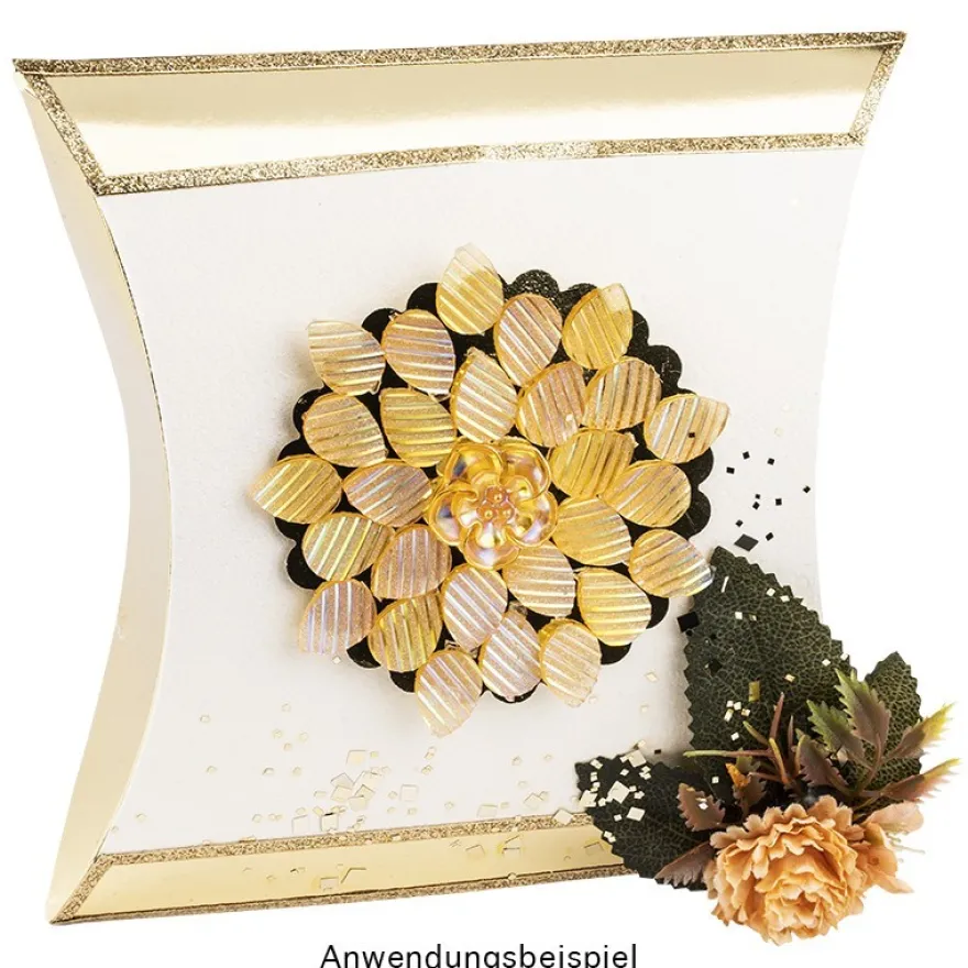 Kristallkunst, Bordüre Tropfen, 10cm x 30cm, selbstklebend, verschiedene Farben, 5 Bogen