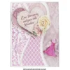 Kristallkunst, Engel, selbstklebend, Kopf: klar, Flügel: klar-irisierend, Kleid: rosa