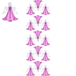 Kristallkunst, Engel, selbstklebend, Kopf: klar, Flügel: klar-irisierend, Kleid: pink