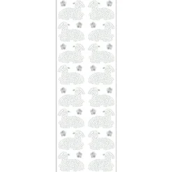 Kristallkunst, Lamm, 10cm x 30cm, selbstklebend, klar irisierend