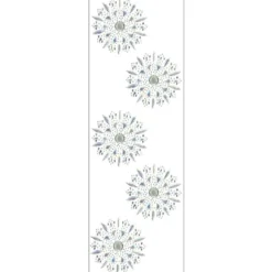 Kristallkunst, Ornament 8, 10cm x 30cm, selbstklebend, klar irisierend