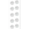 Kristallkunst, Ornament 1, selbstklebend, 10cm x 30cm, klar irisierend