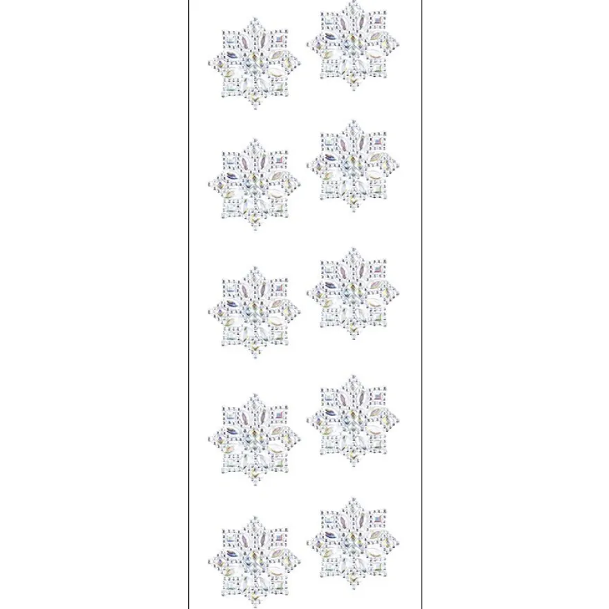 Kristallkunst, Ornament 1, selbstklebend, 10cm x 30cm, klar irisierend