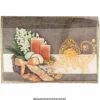 Kristallkunst, Osterei-Ornament, 10cm x 30cm, selbstklebend, lachs irisierend, lachs gefrostet