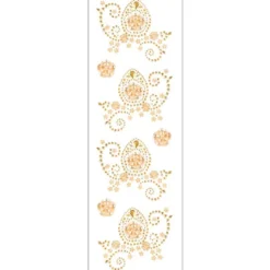 Kristallkunst, Osterei-Ornament, 10cm x 30cm, selbstklebend, lachs irisierend, lachs gefrostet