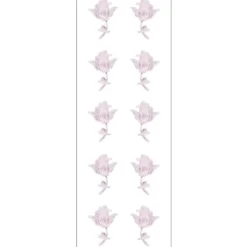 Kristallkunst, Rose, selbstklebend, 10cm x 30cm, hellrosa