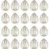 Kristallkunst-Schmucksteine, Tropfen 4, 4cm x 3cm, klar irisierend, 20 Stück