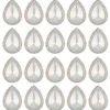 Kristallkunst-Schmucksteine, Tropfen 3, 4cm x 3cm, klar irisierend, 20 Stück