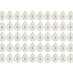 Kristallkunst-Schmucksteine, Tropfen 2, 2,5cm x 1,8cm, klar irisierend, 50 Stück