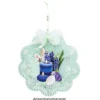 Kristallkunst, Zierecken-Ornament 2, 10cm x 30cm, selbstklebend, klar irisierend
