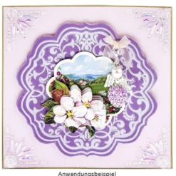 Kristallkunst, Zierecken-Ornament 2, 10cm x 30cm, selbstklebend, klar irisierend
