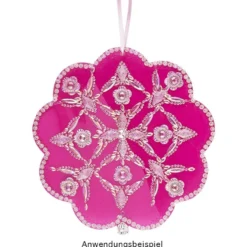 Kristallkunst, Zierecken-Ornament 1, 10cm x 30cm, selbstklebend, klar irisierend
