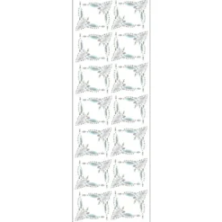 Kristallkunst, Zierecken-Ornament 1, 10cm x 30cm, selbstklebend, klar irisierend