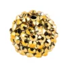 Kristall-Perlen, Ø 10mm, gold, 10 Stück