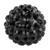 Kristall-Perlen, Ø 18mm, schwarz, 10 Stück