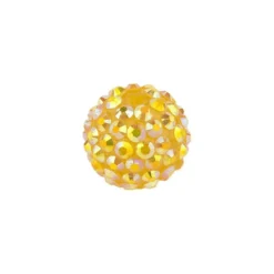 Kristall-Perlen, Ø10 mm, 10 Stück, gold-irisierend