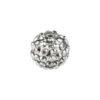 Kristall-Perlen, Ø14 mm, 10 Stück, silber