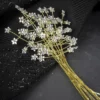 Kristallzweige, Blumen, 14cm, silber hinterlegt, klar, 10 Stück