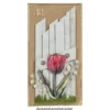 Kristallzweige, Blumen, 14cm, silber hinterlegt, klar, irisierend, 10 Stück