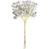 Kristallzweige, Navette, Blumen, Kreise, 14cm, silber hinterlegt, klar, 10 Stück
