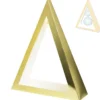 Kugelständer "Triangel", gold/perlmutt, 33,5cm hoch