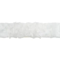 Kunstfell-Band, 6cm breit, 2m lang, weiß