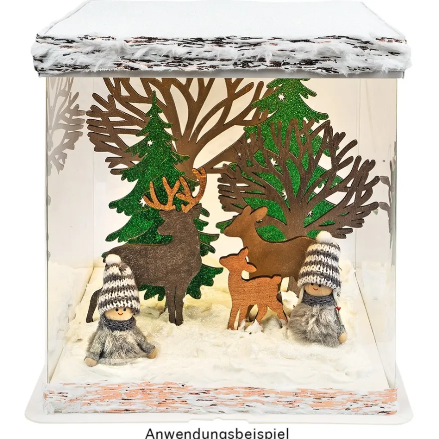 Kunstfell-Band mit Metallic-Effekt, 6,3cm breit, 2m lang, 4 Stück