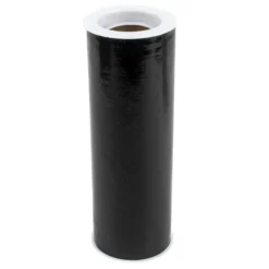 Kunstleder, metallic, 15cm breit, 1,5m lang, schwarz