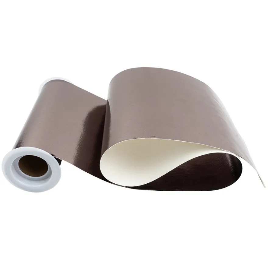 Kunstleder, metallic, 15cm breit, 1,5m lang, taupe