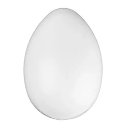Kunststoff-Eier mit Loch, 14 cm hoch, Ø 9,5 cm, weiß, 4 Stück