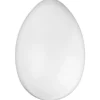 Kunststoff-Ei mit Loch, 12 cm hoch, Ø 8 cm, weiß