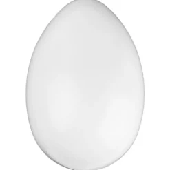 Kunststoff-Ei mit Loch, 12 cm hoch, Ø 8 cm, weiß