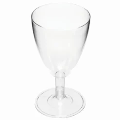 Kunststoff-Weingläser, Ø 6,5cm, 12,5cm hoch, klar, 6 Stück