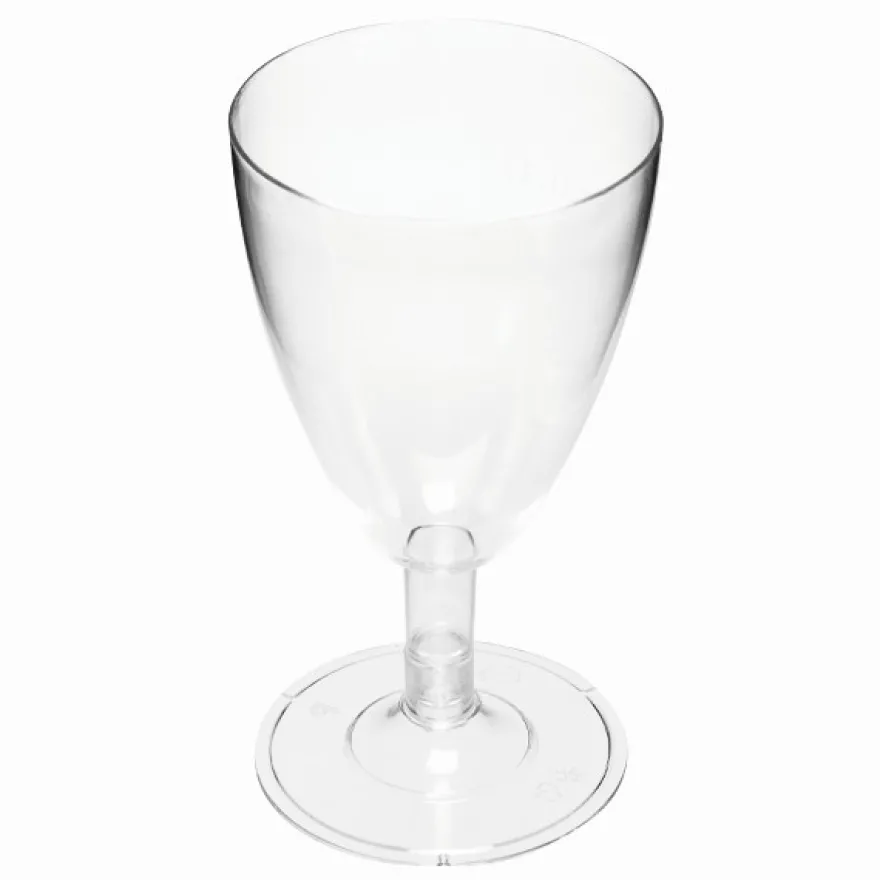 Kunststoff-Weingläser, Ø 6,5cm, 12,5cm hoch, klar, 6 Stück