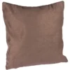 Kuschel-Kissen, 45cm x 45cm, mit Füllung & Reißverschluss, taupe