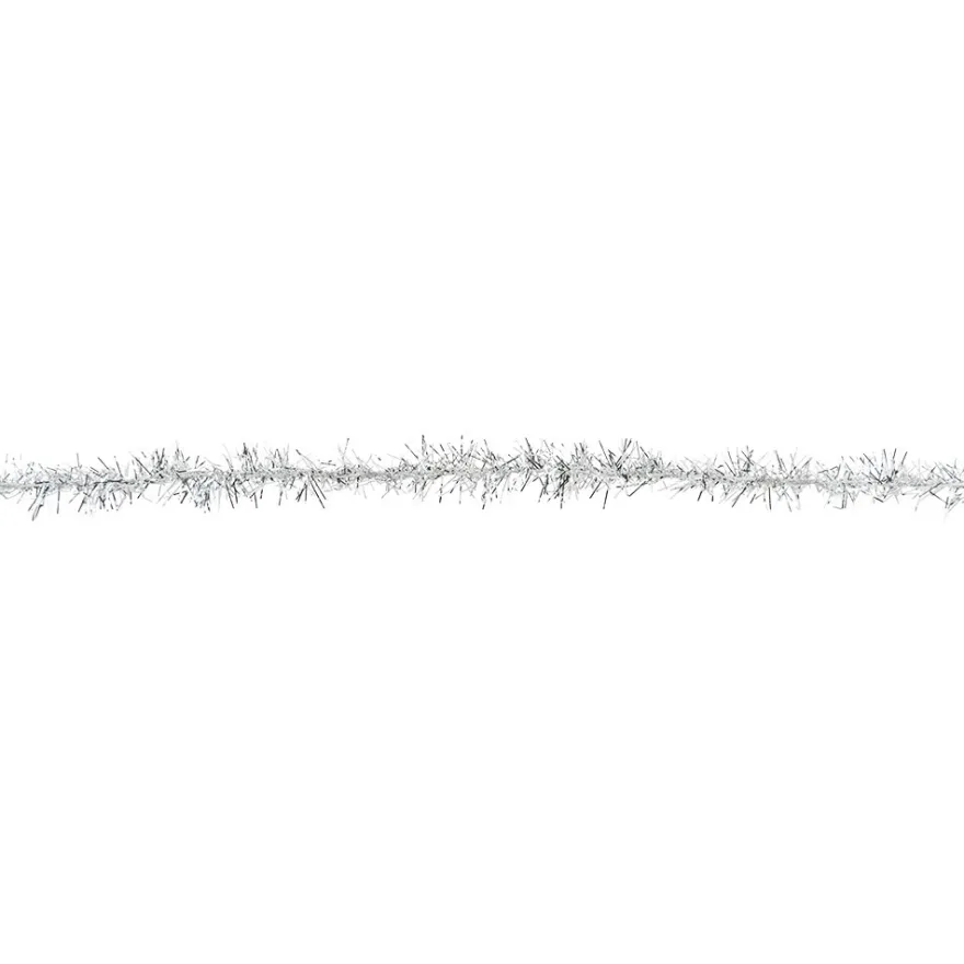 Lametta-Band, Ø 1cm, 2m lang, metallic-silber