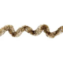 Lametta-Girlande, Deluxe, Duo Color, Ø 4cm, 2m lang, metallic-gold/metallic-silber
