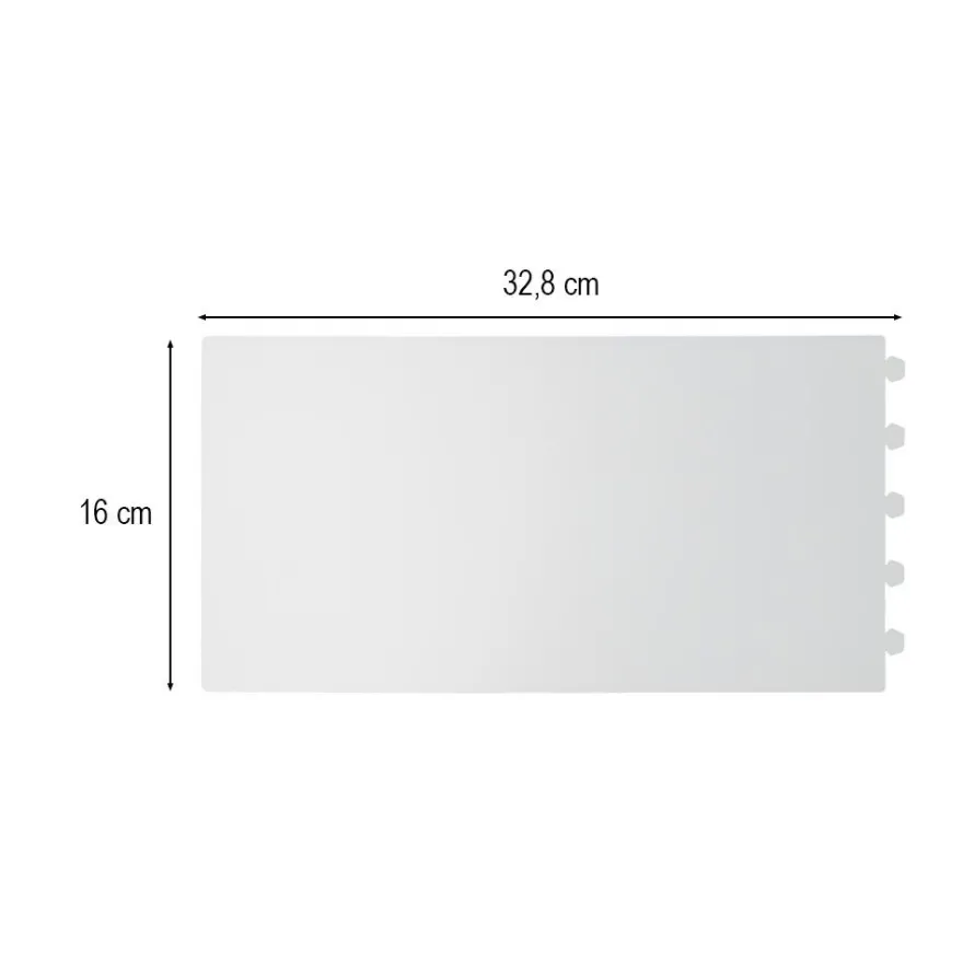 Lampenfolien, zum Zusammenstecken, 32,8cm x 16cm, 300µ transparent-matt, 4 Stück