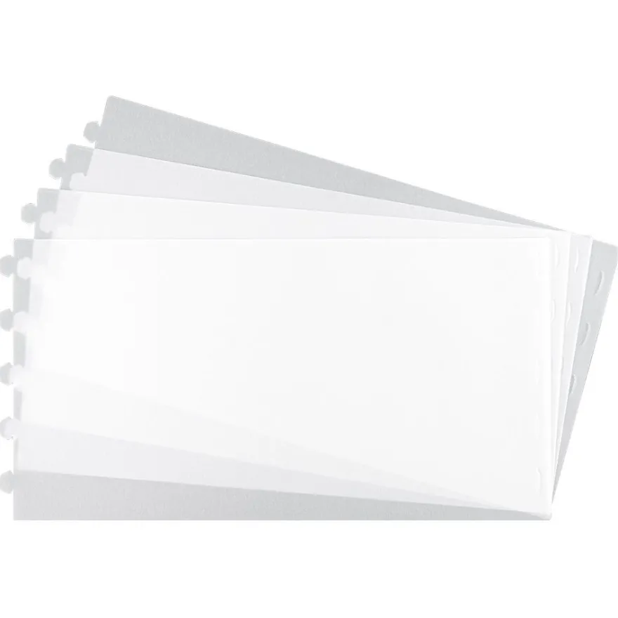 Lampenfolien, zum Zusammenstecken, 32,8cm x 16cm, 300µ transparent-matt, 4 Stück