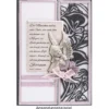 Laser-Grußkarten, Calla, 16,5cm x 11,5cm, anthrazit, inkl. Einleger & Umschläge, 5 Stück