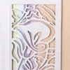 Laser-Grußkarten, Calla, 16,5cm x 11,5cm, naturweiß, inkl. Einleger und Umschläge, 5 Stück